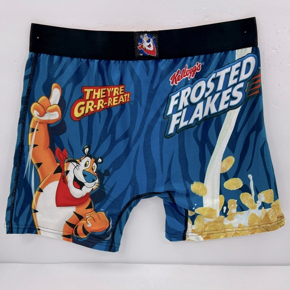 SWAG, KELLOG’S FROSTED FLAKES MEN’S BOXER BRIEFS, 92% MICROPOLYESTER 8% ELASTANE - Picture 2 of 11